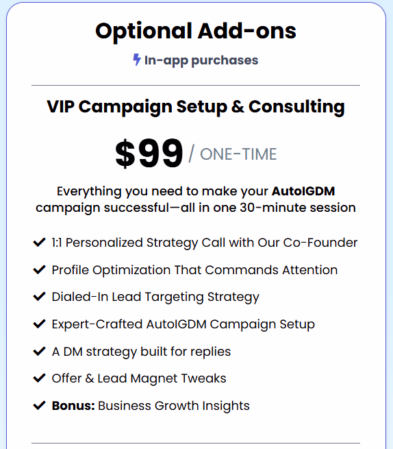 autoIGDM- optional add-on